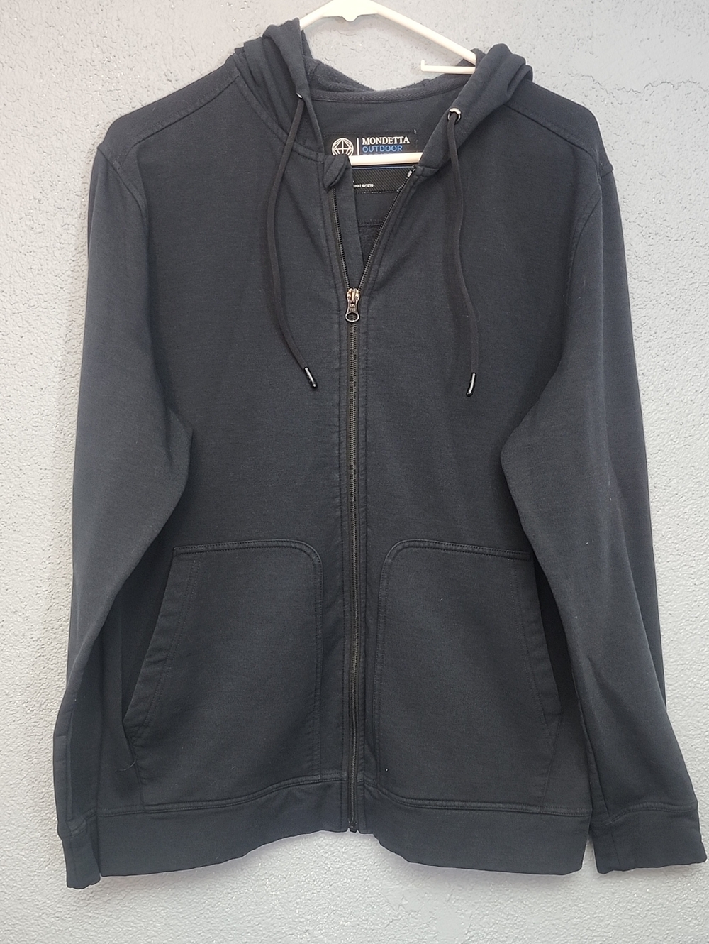 Mondetta Men's Black Full-Zip Hoodie Sweatshirt